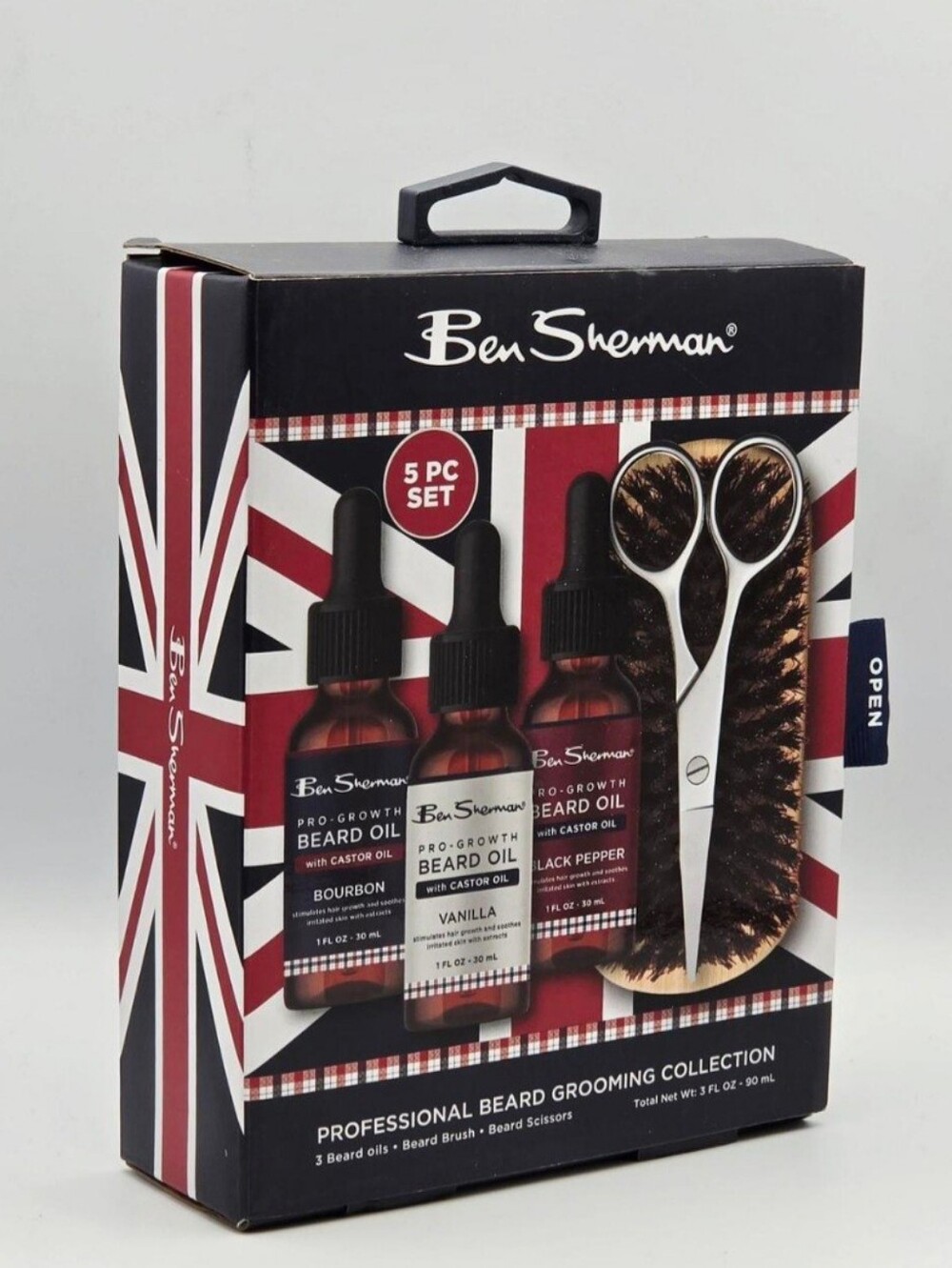 Ben Sherman Professional Beard Grooming 5 Piece Set New